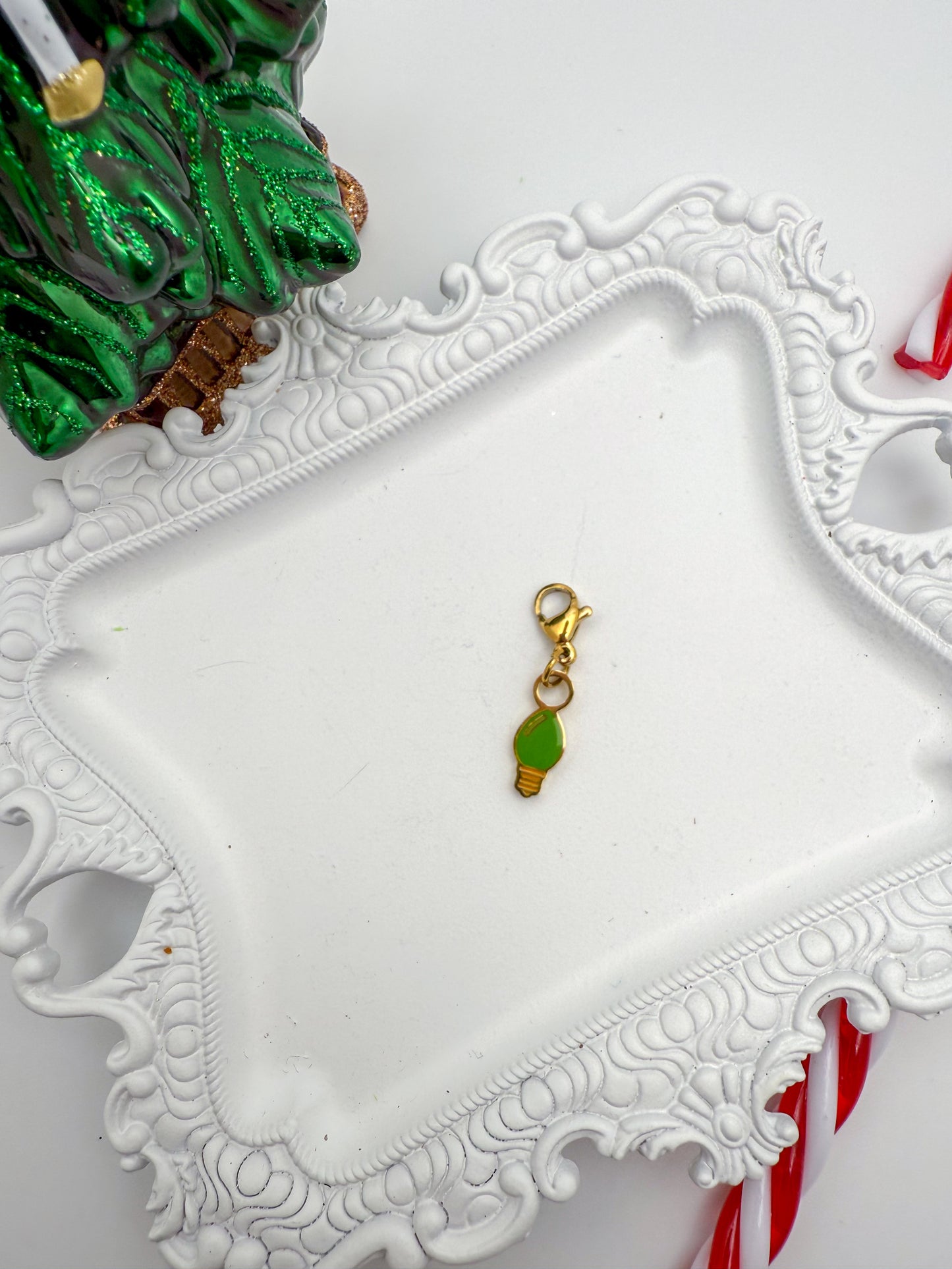 Christmas Light Charms | Paperclip Bracelet + Necklace Charm