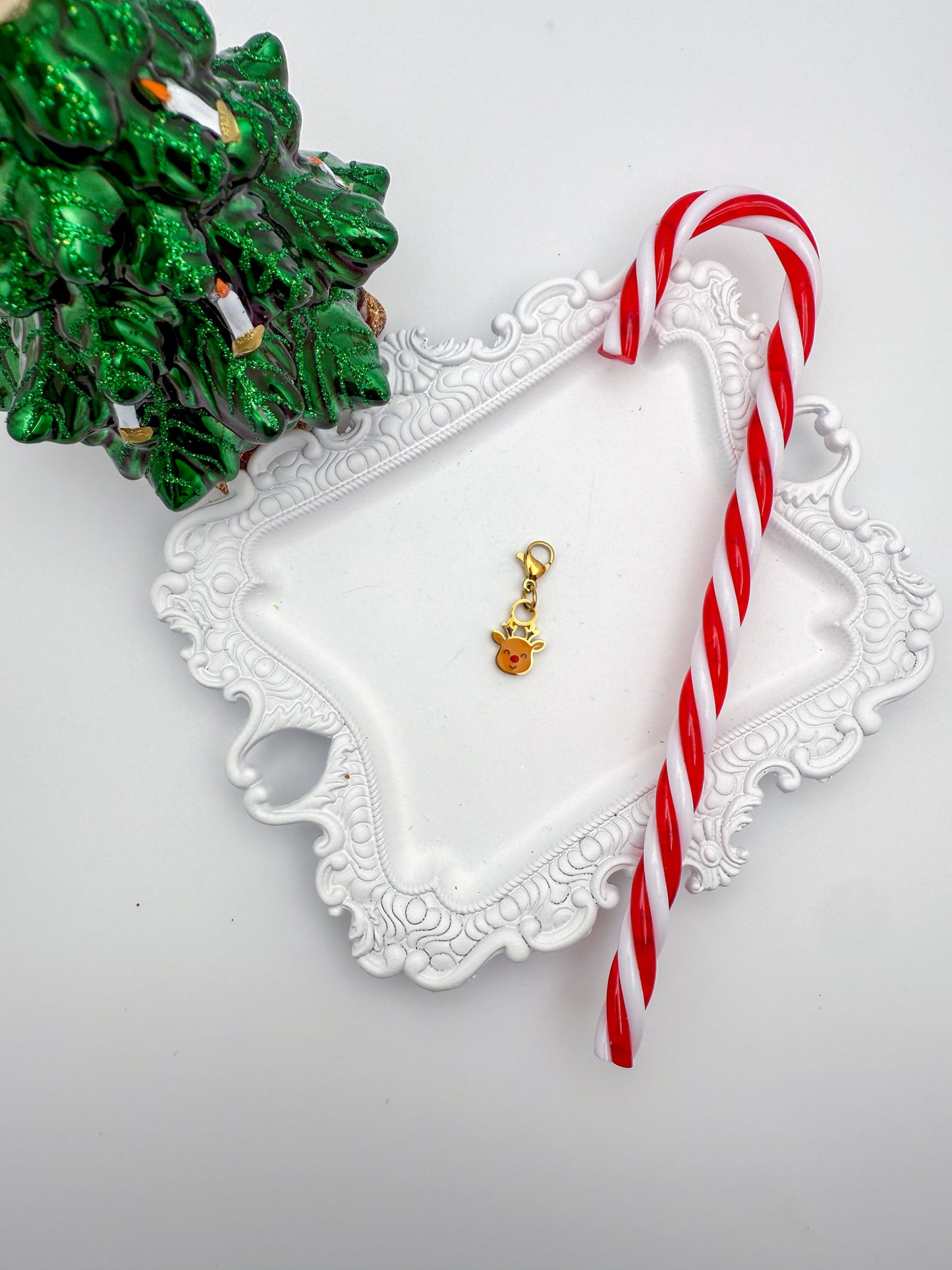 Reindeer Charm | Paperclip Necklace + Bracelet Charm