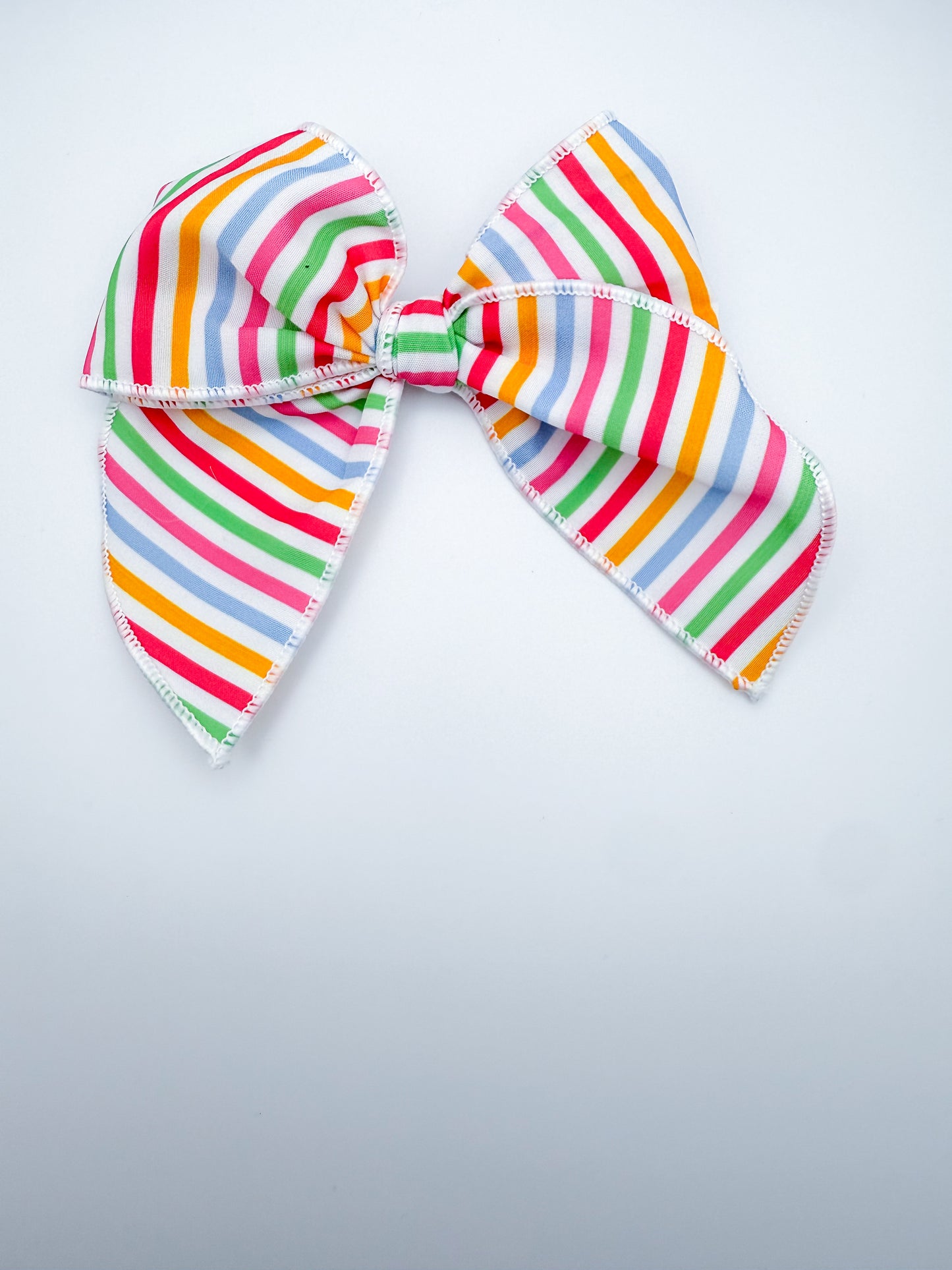 Pin Stripes Sailor Bow