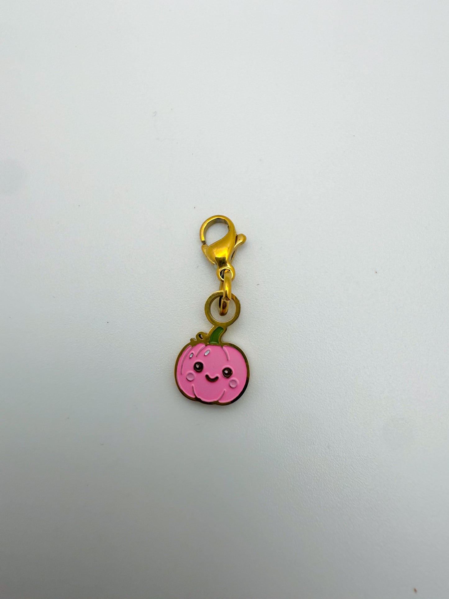 Pumpkin Charm | Paperclip Bracelet + Necklace Charm