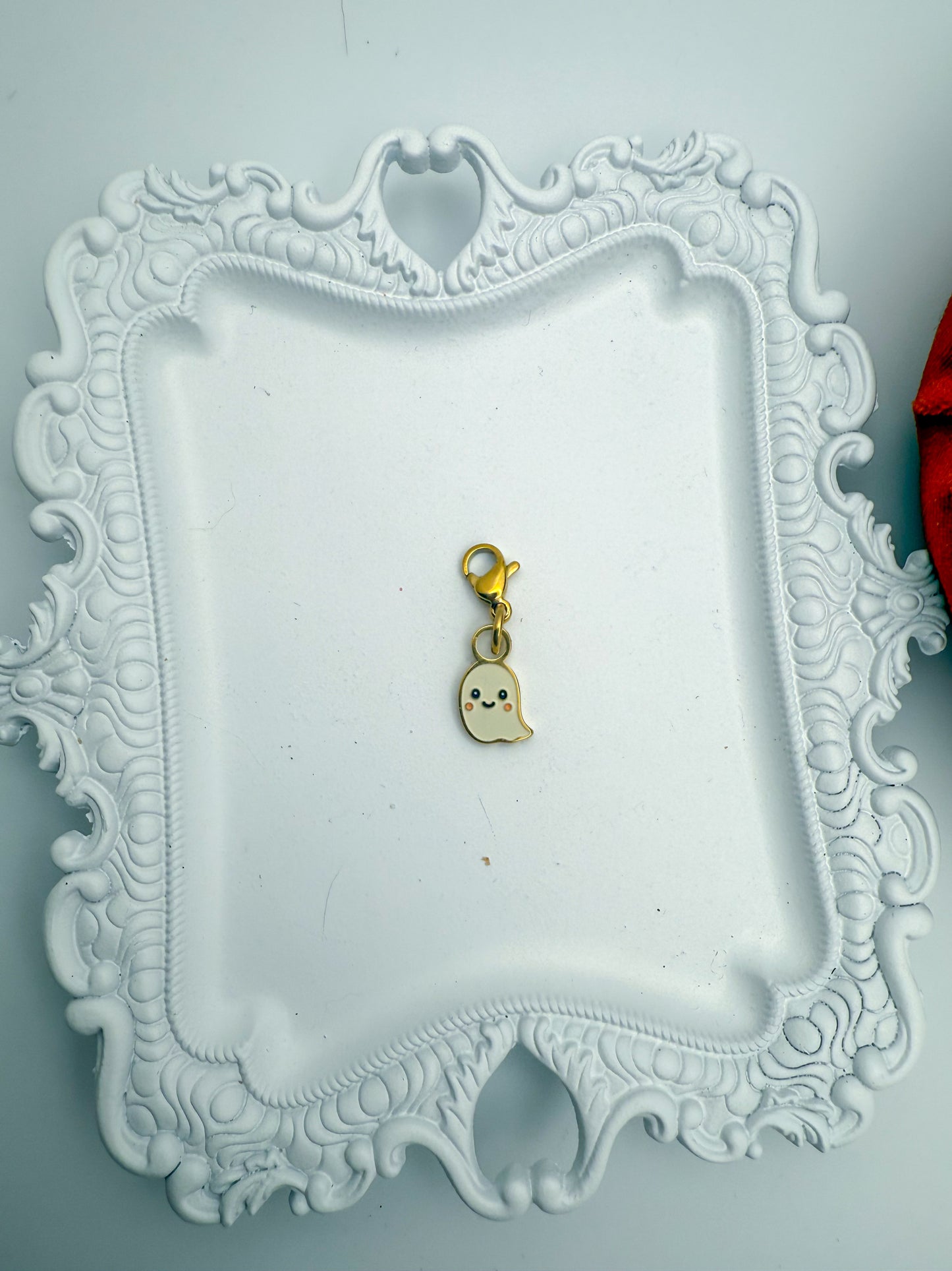 Ghost Charm | Paperclip Bracelet + Necklace Charm