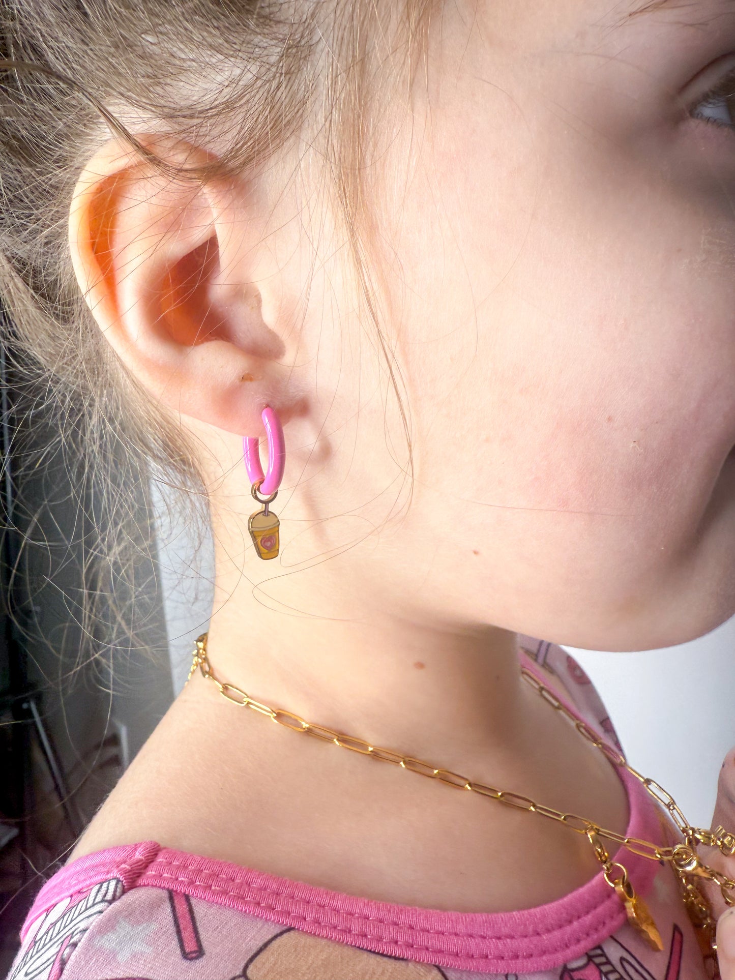 Love U a Latte Huggie Charms