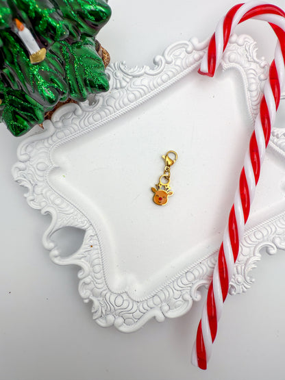 Reindeer Charm | Paperclip Necklace + Bracelet Charm