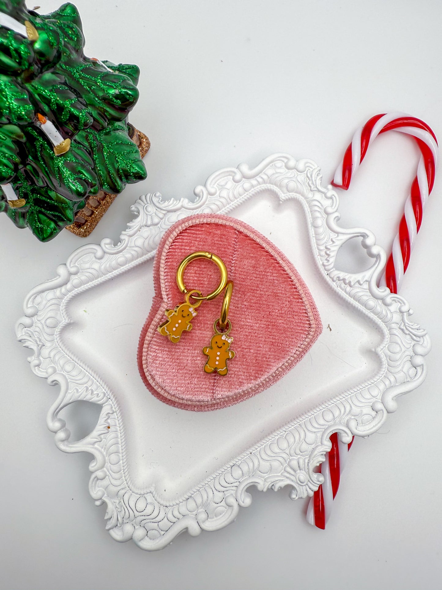 Gingerbread Huggie charm set