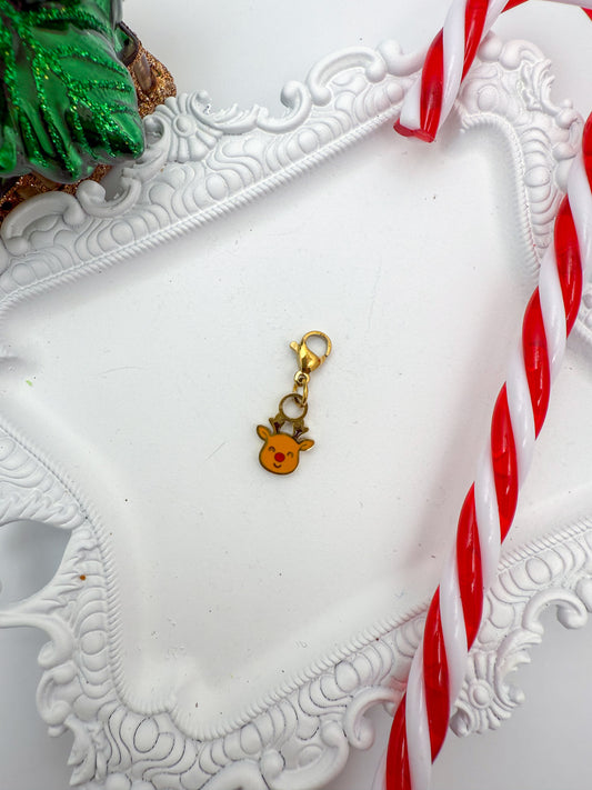 Reindeer Charm | Paperclip Necklace + Bracelet Charm