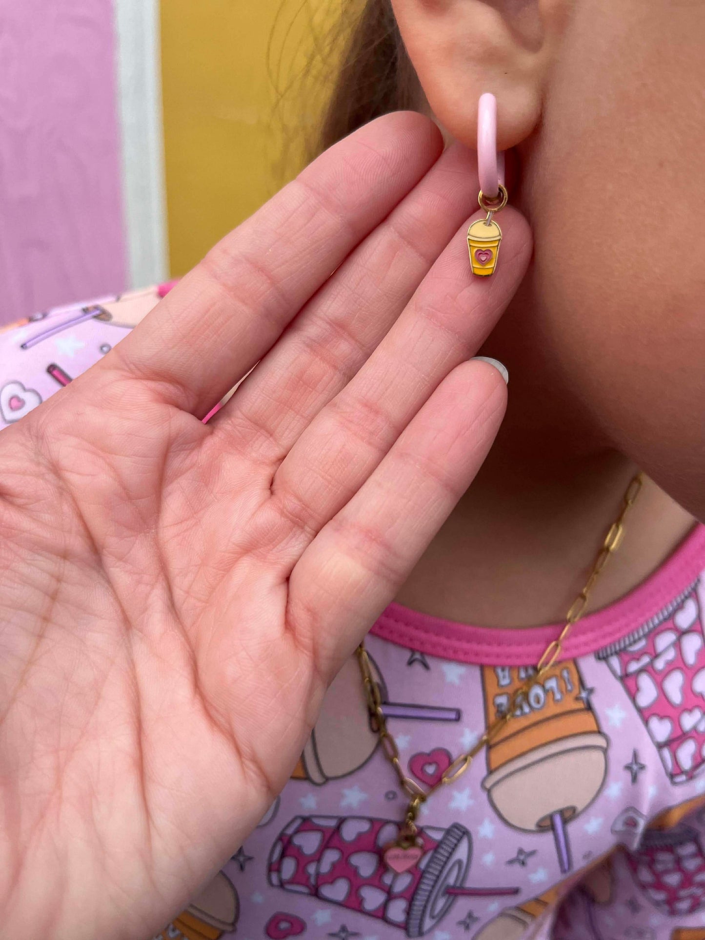 Love U a Latte Huggie Charms