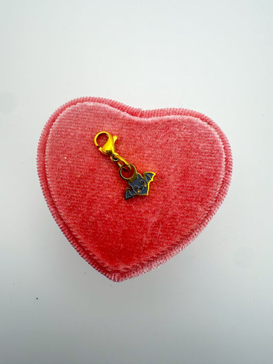 Bat Charm | Paperclip Bracelet + Necklace Charm